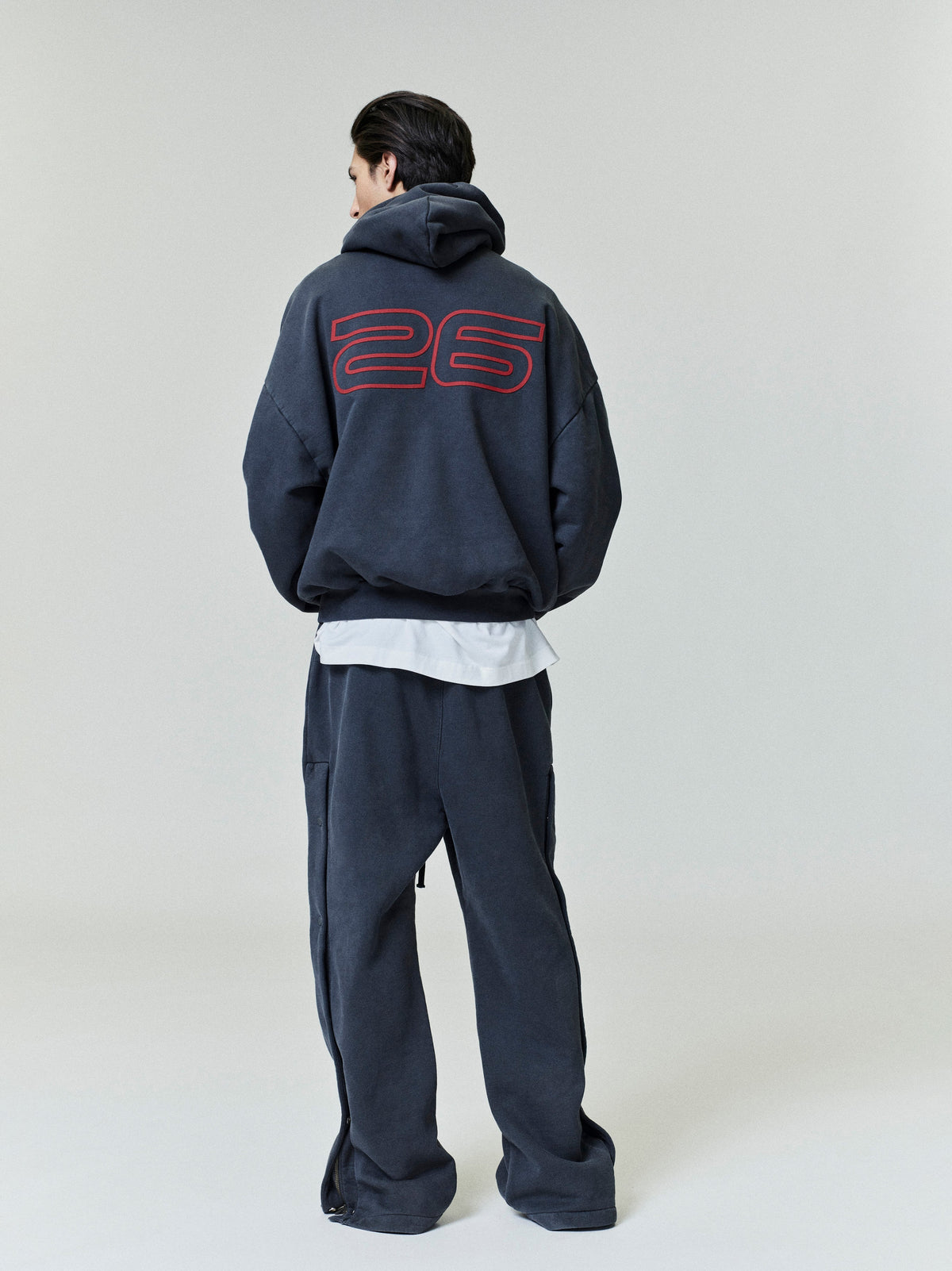 Fear of God Essentials Heavy Fleece 90s Hoodie Black Red