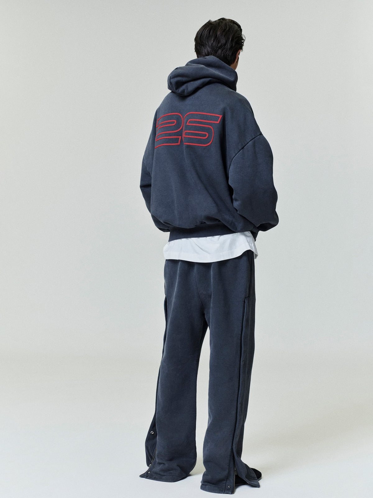 Fear of God Essentials Heavy Fleece 90s Hoodie Black Red