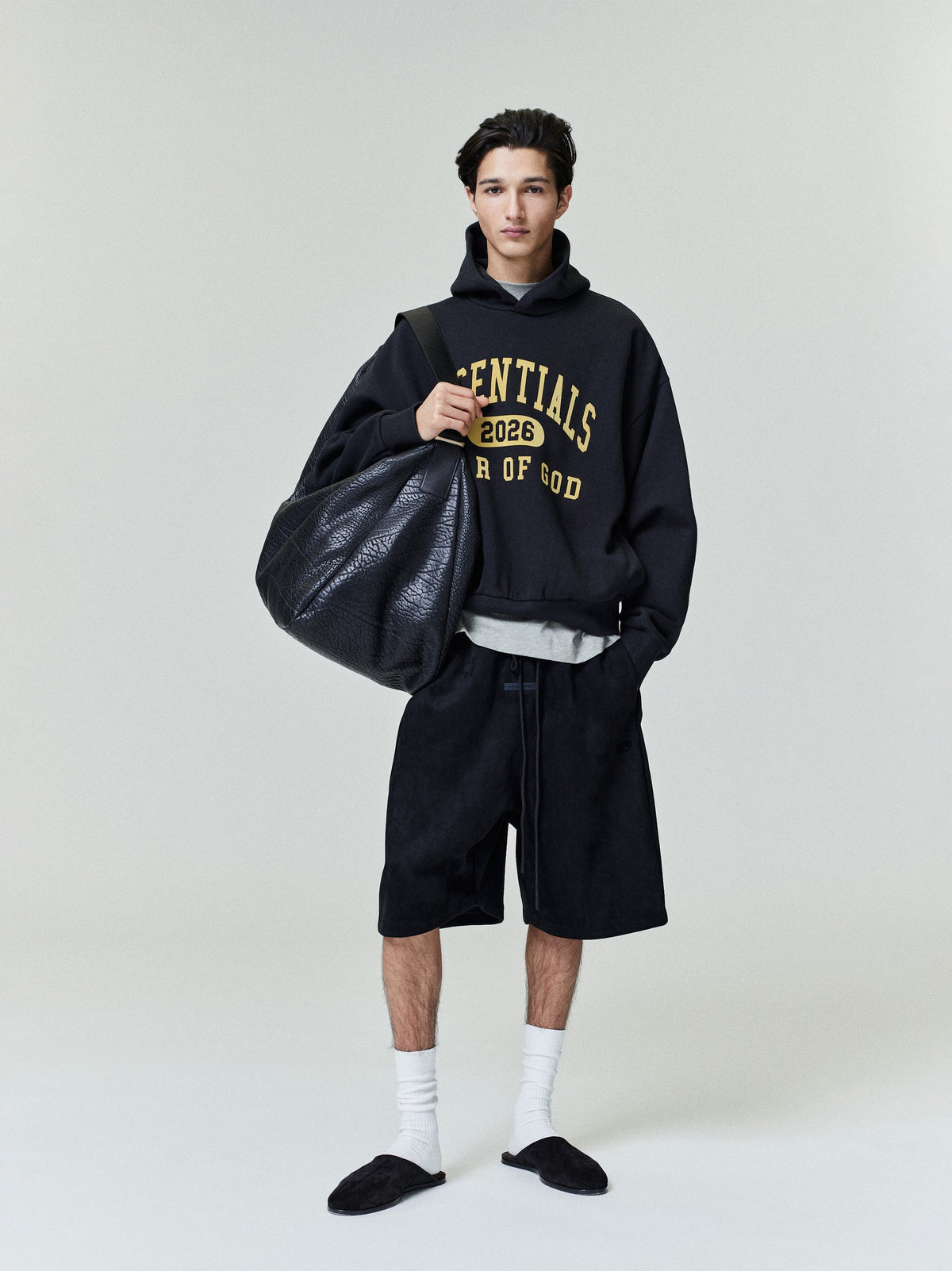 Fear of God Essentials Classic Fleece Hoodie 2026 Black