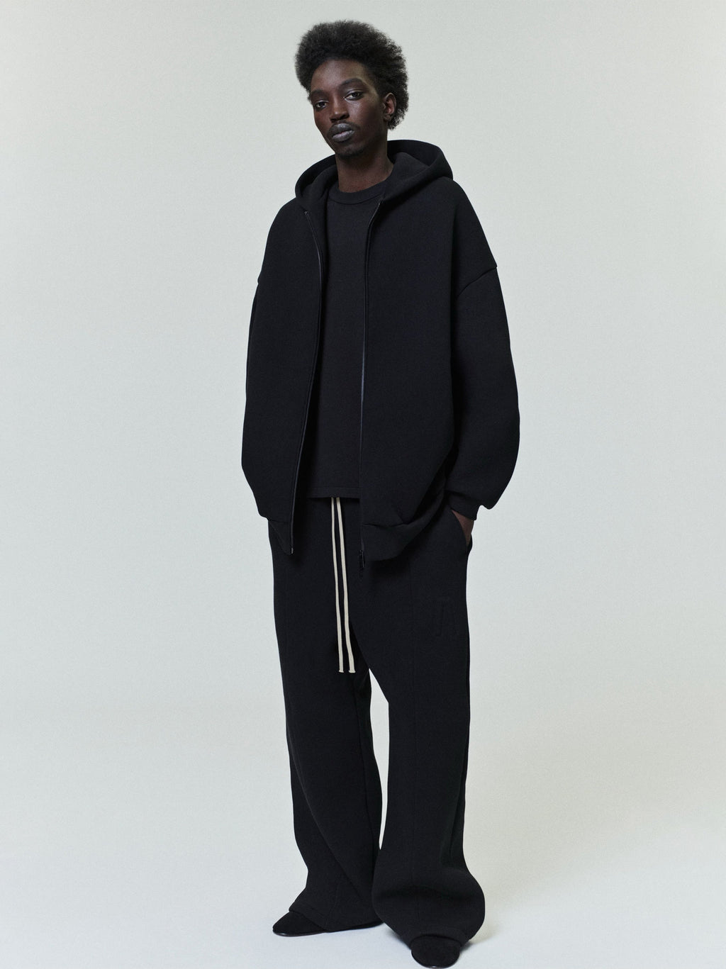 Fear of God Athletics Full Zip Up Hoodie Black