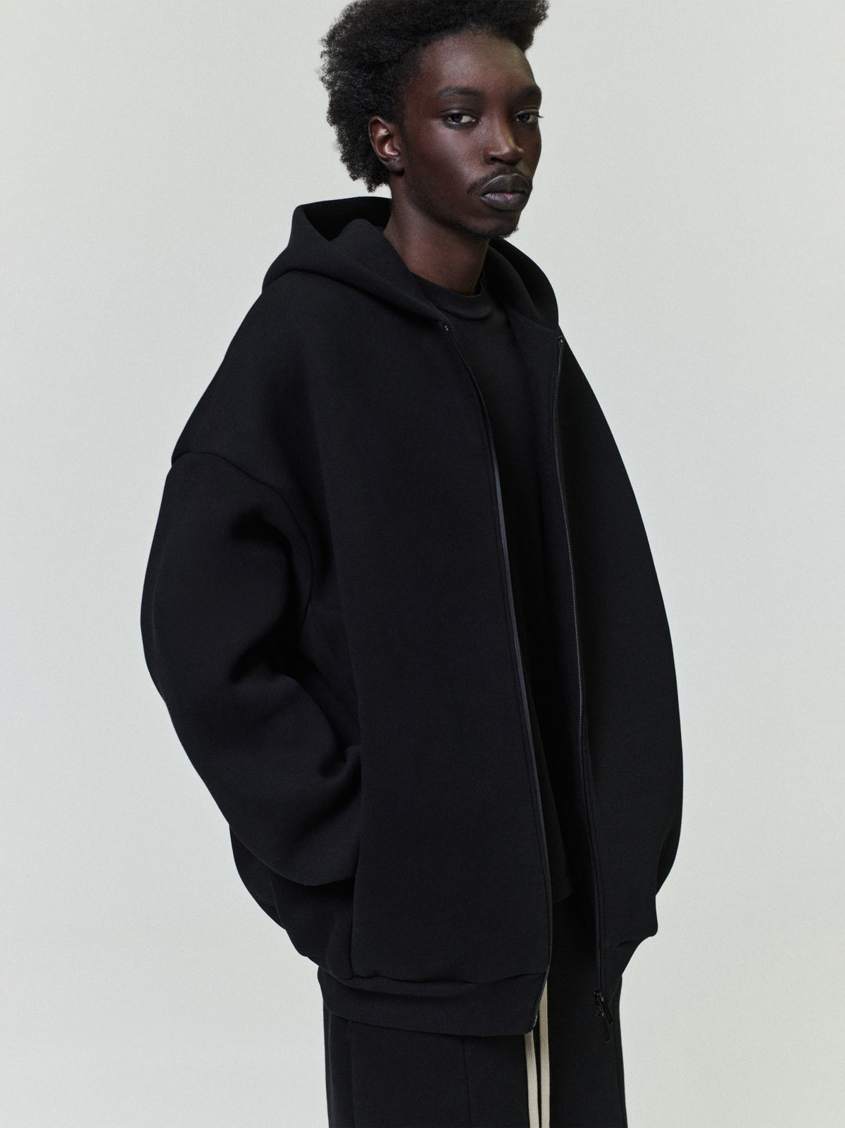 Fear of God Athletics Full Zip Up Hoodie Black