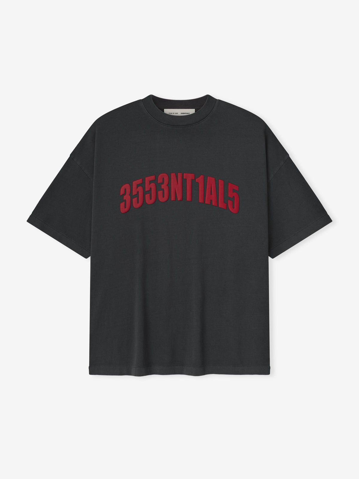 Fear of God Essentials Chicago City Exclusive 90s Oversized Tee Black Red