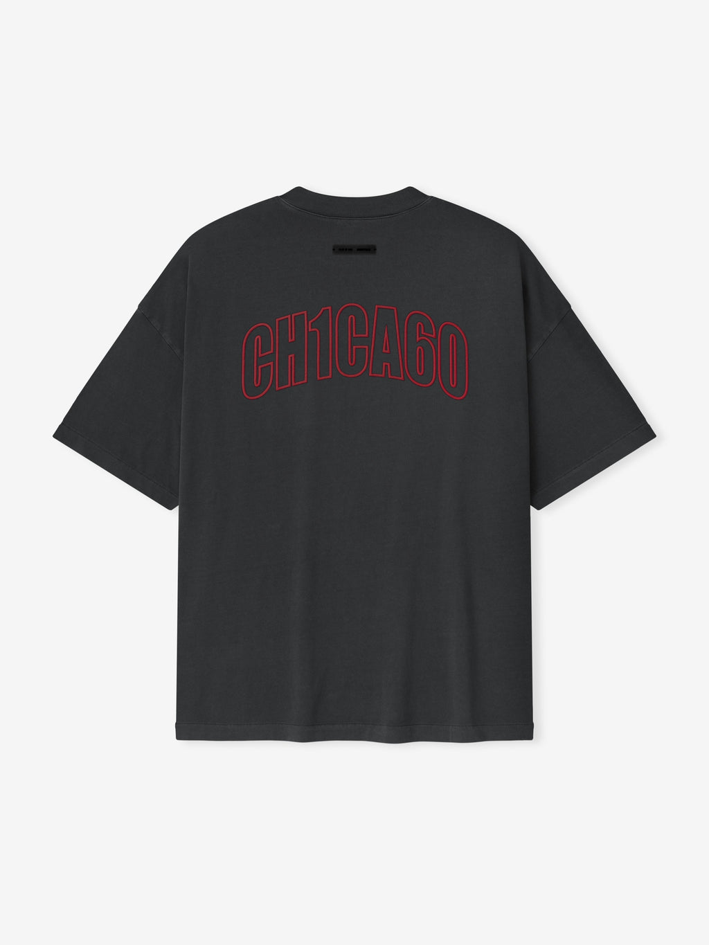 Fear of God Essentials Chicago City Exclusive 90s Oversized Tee Black Red