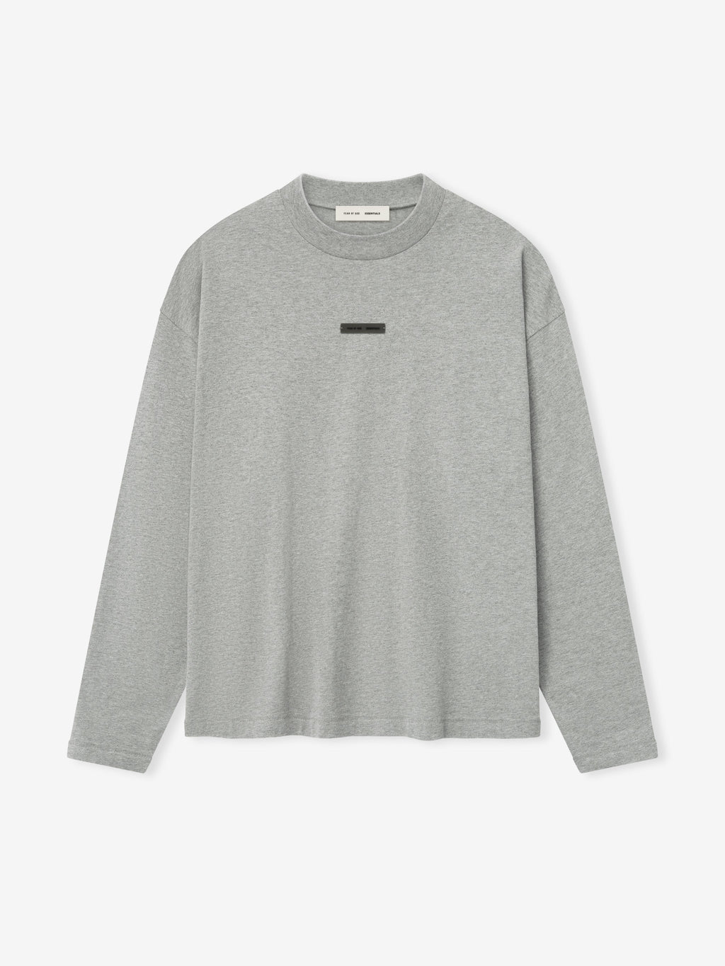 Fear of God Essentials Classic Long Sleeve Cotton Jersey Tee Soft Taupe