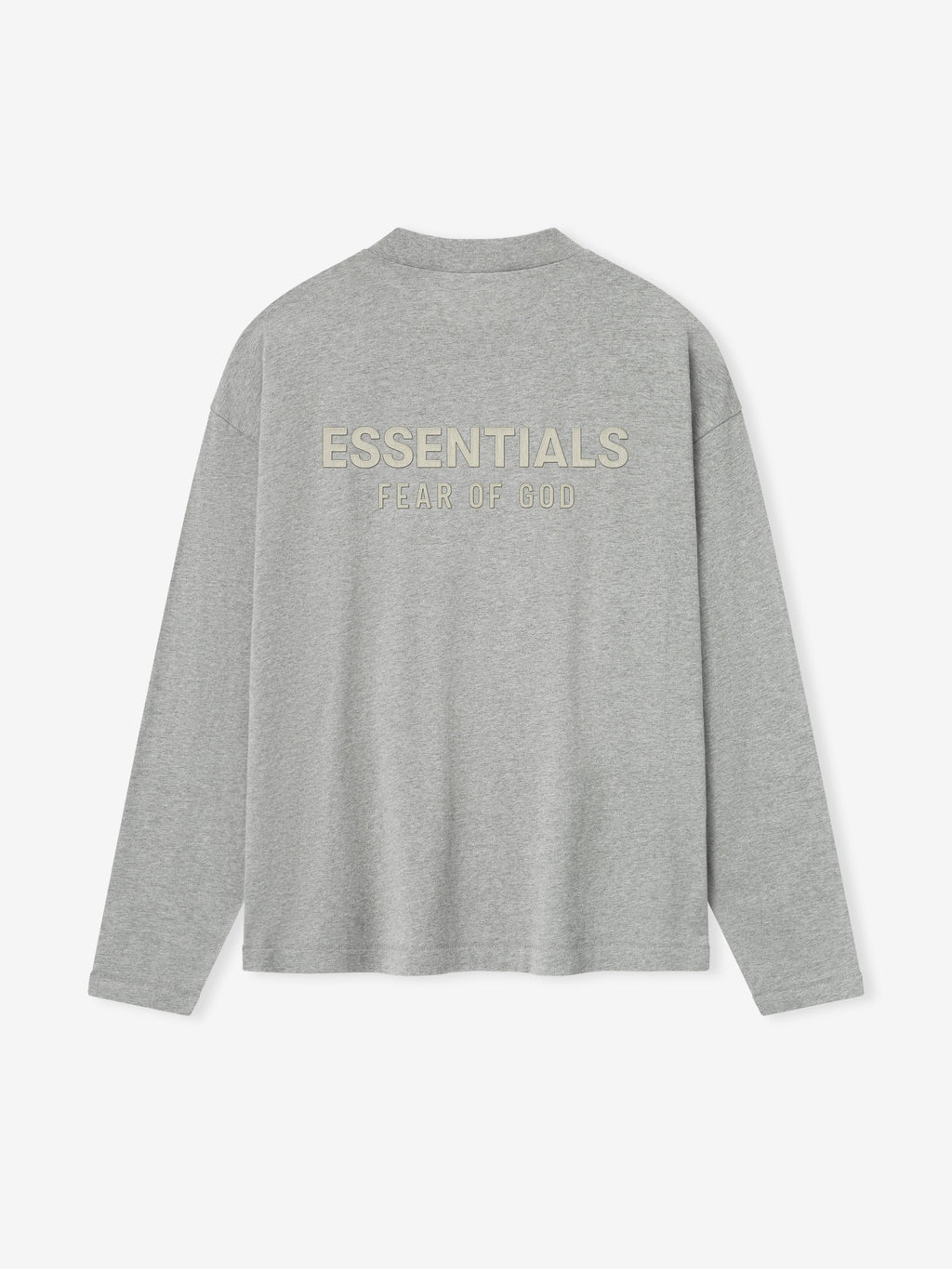 Fear of God Essentials Classic Long Sleeve Cotton Jersey Tee Soft Taupe