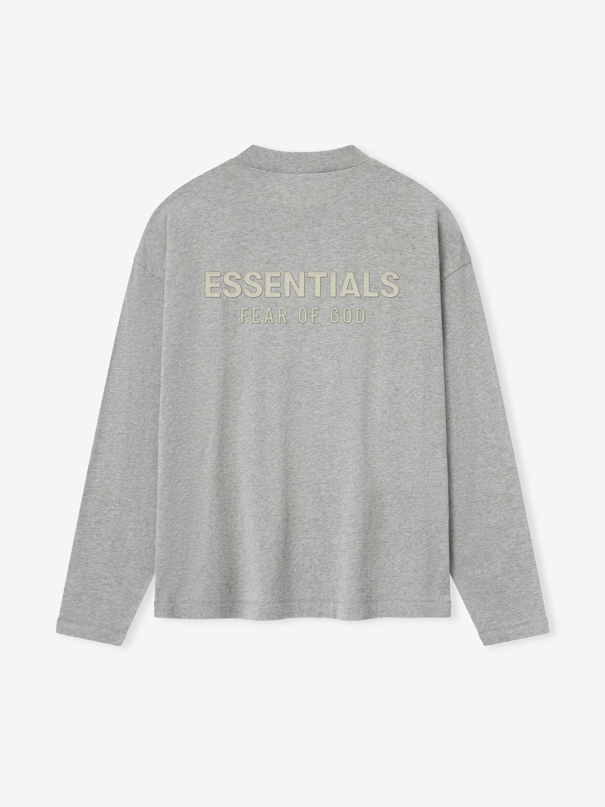 Fear of God Essentials Classic Long Sleeve Cotton Jersey Tee Soft Taupe