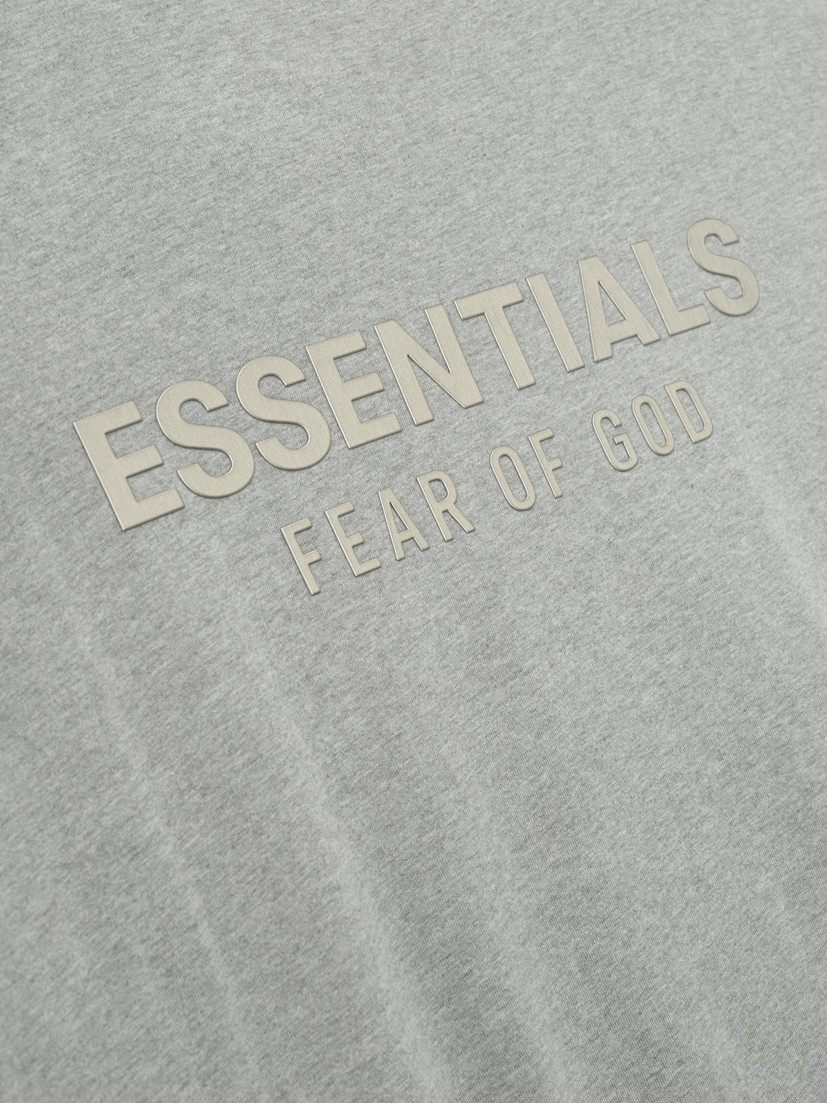 Fear of God Essentials Classic Long Sleeve Cotton Jersey Tee Soft Taupe