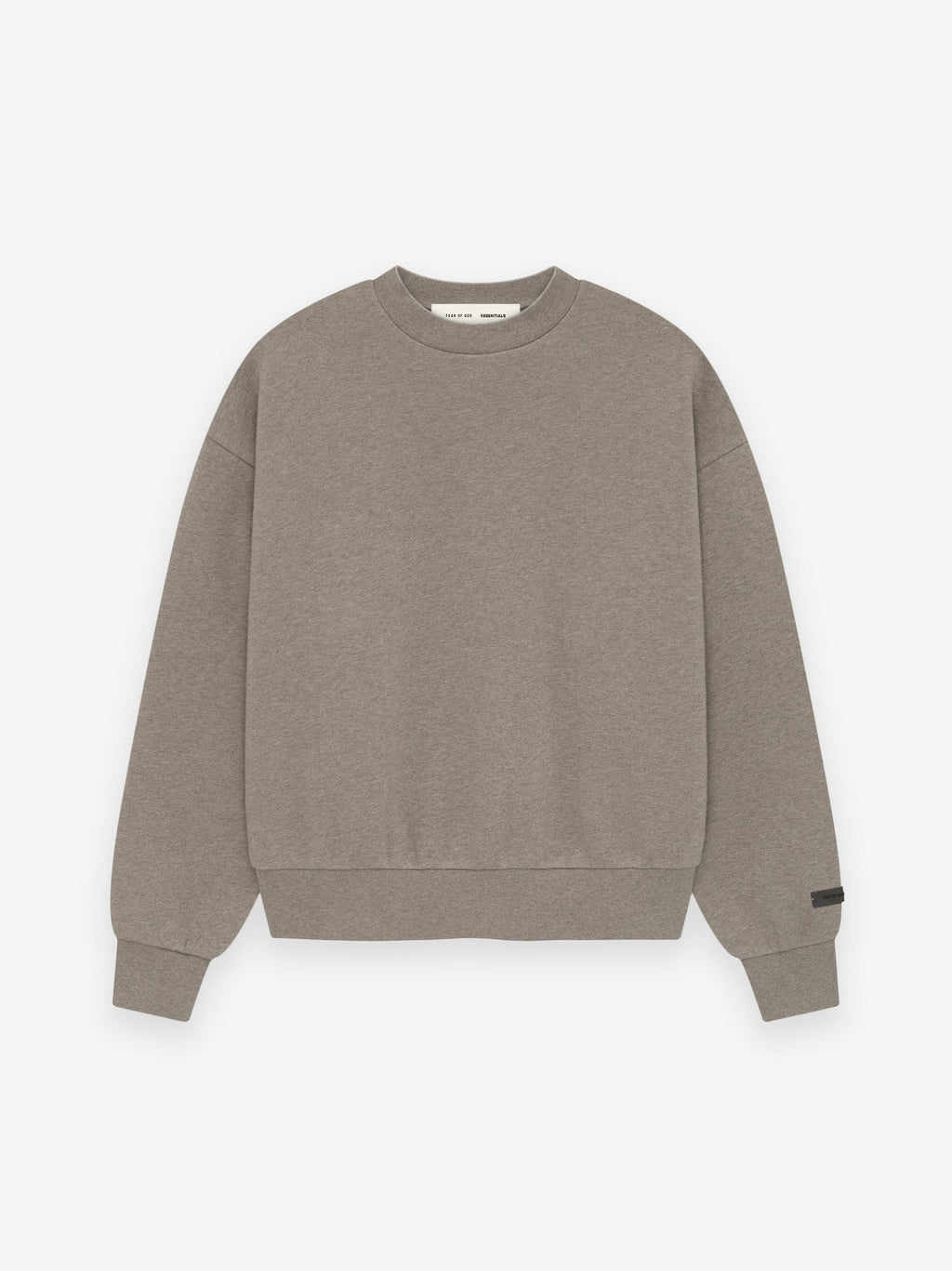Fear of God Essentials Classic Core Fleece Crewneck Sweatshirt Taupe