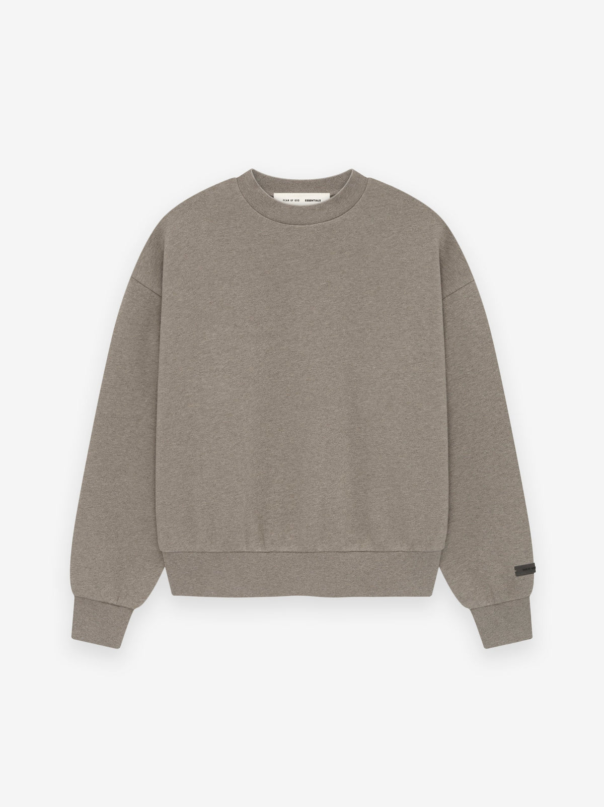 Fear of God Essentials Classic Core Fleece Crewneck Sweatshirt Taupe