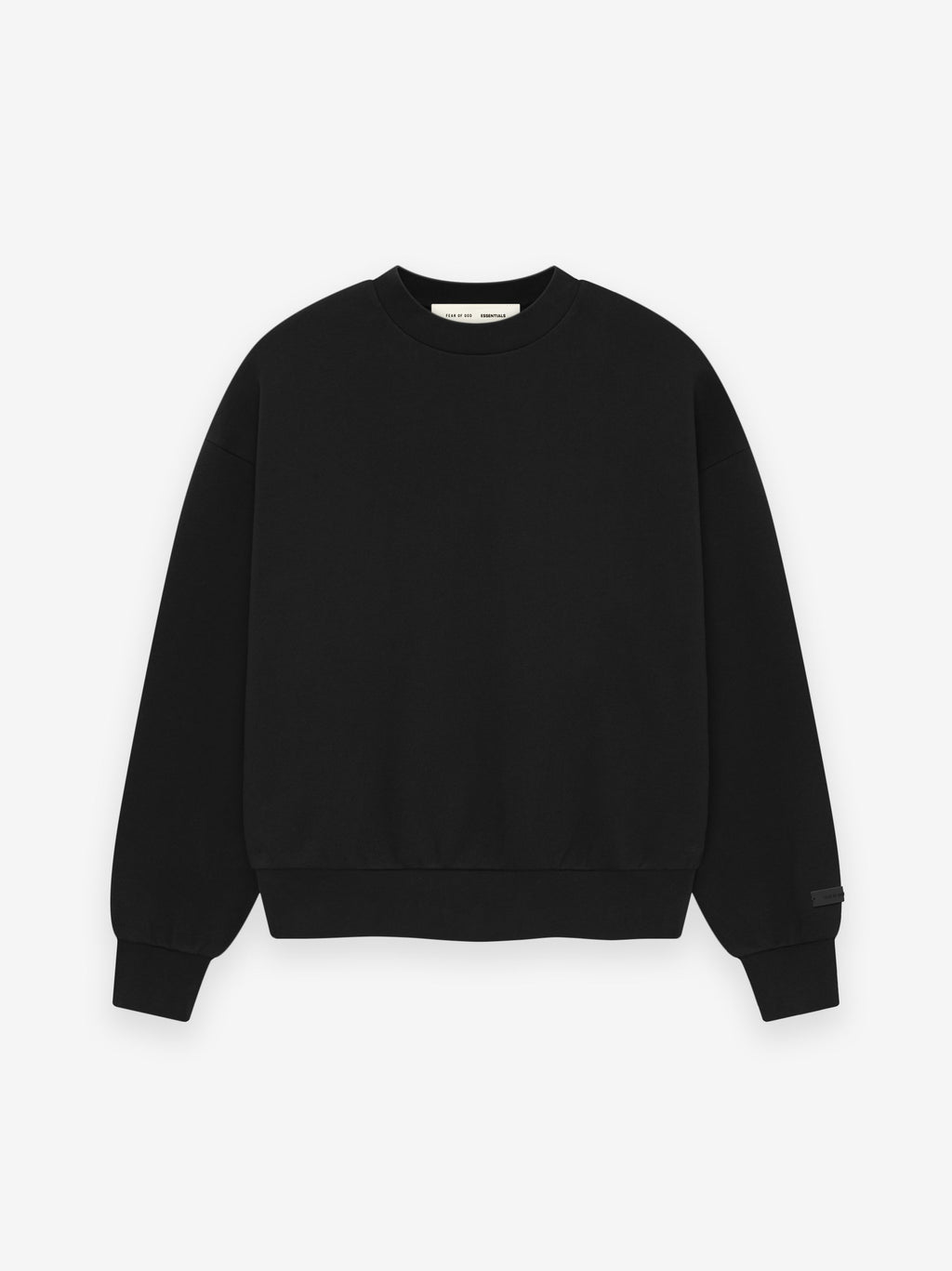 Fear of God Essentials Classic Core Fleece Crewneck Sweatshirt Black