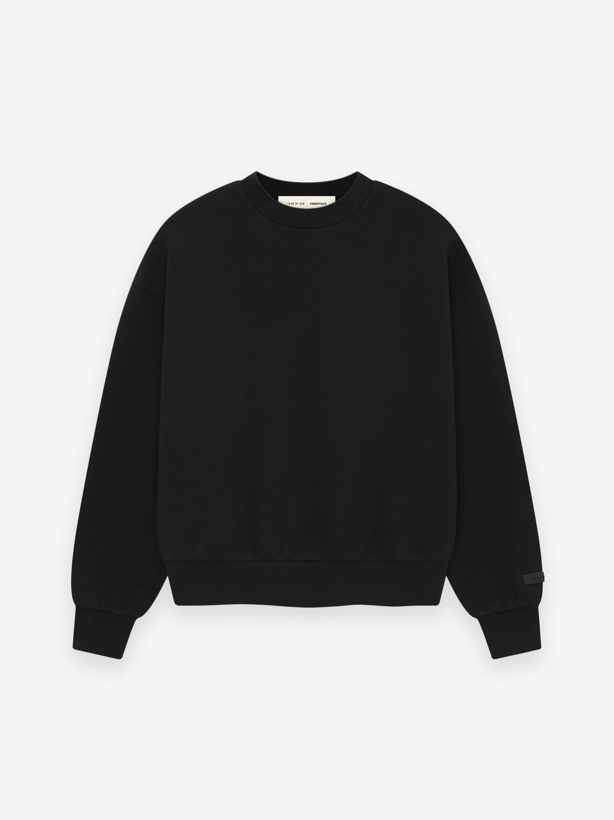 Fear of God Essentials Classic Core Fleece Crewneck Sweatshirt Black