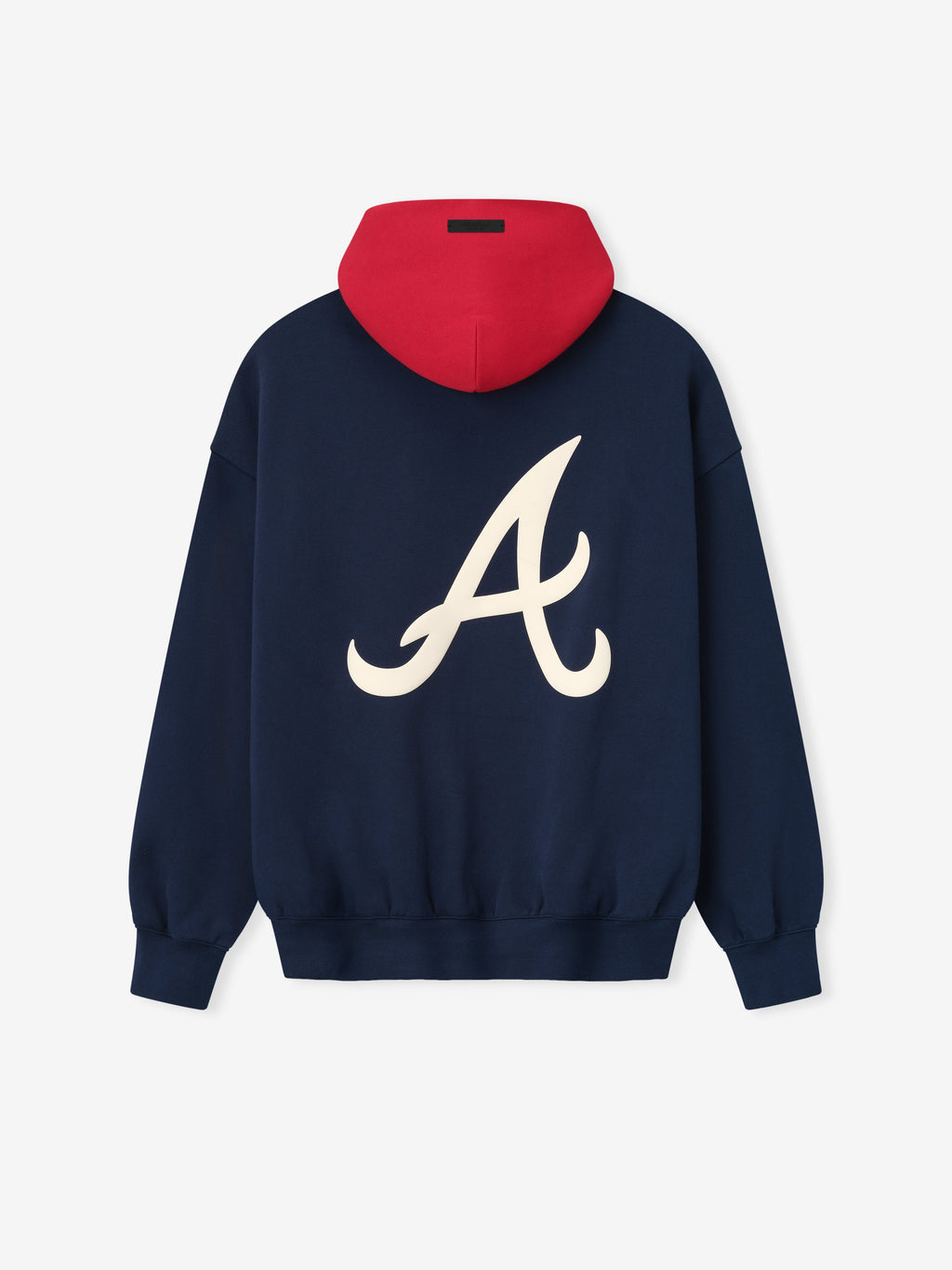 Fear of God Essentials Braves Sport Hoodie Navy Blue Red