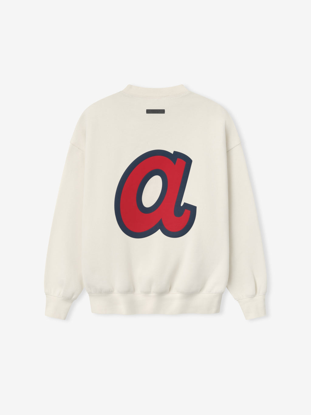 Fear of God Essentials Braves Sport Crewneck MLB Fleece Pullover Off White