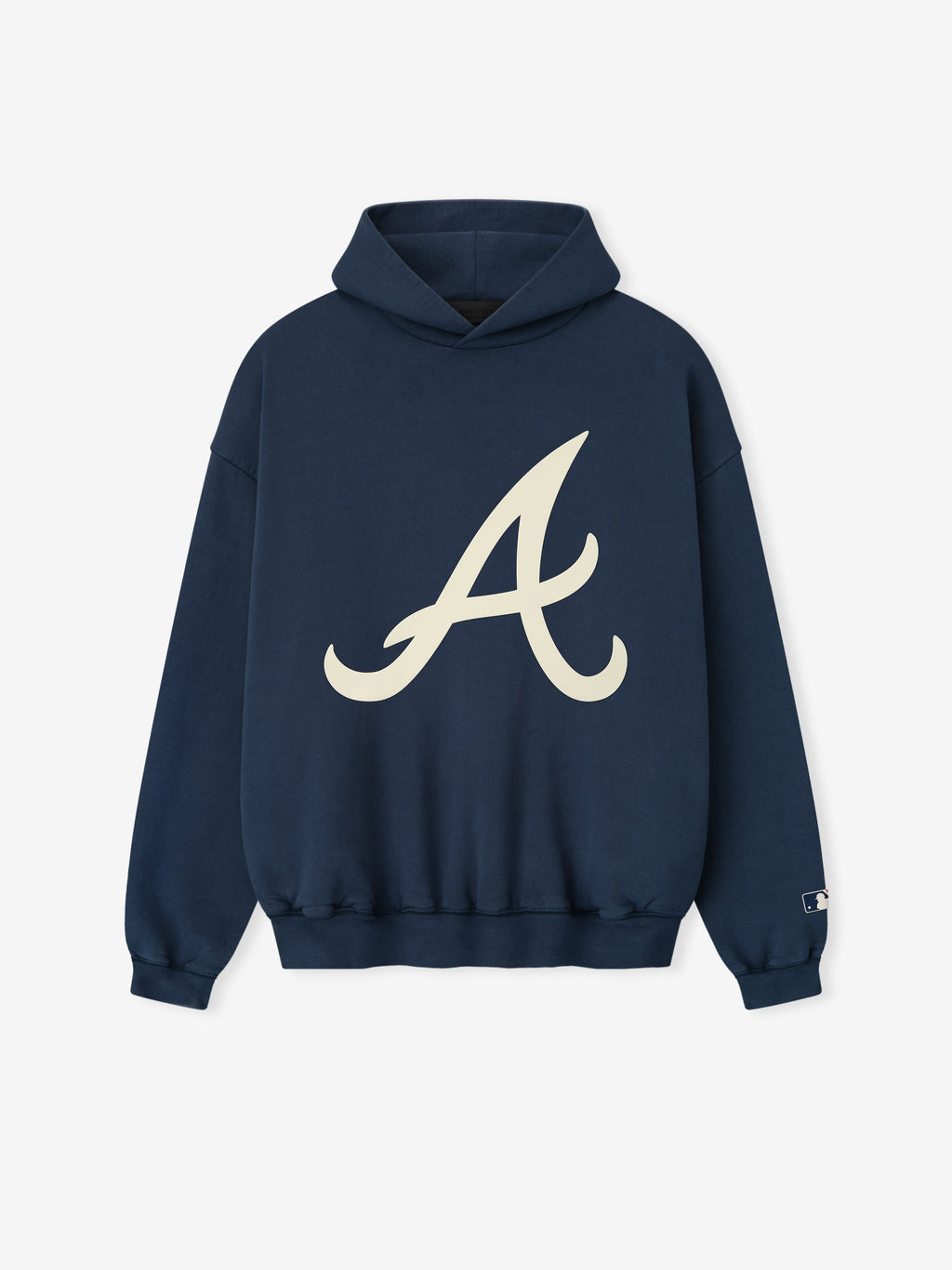 Fear of God Essentials Braves Sport Hoodie Heavyweight 520gsm Navy Blue