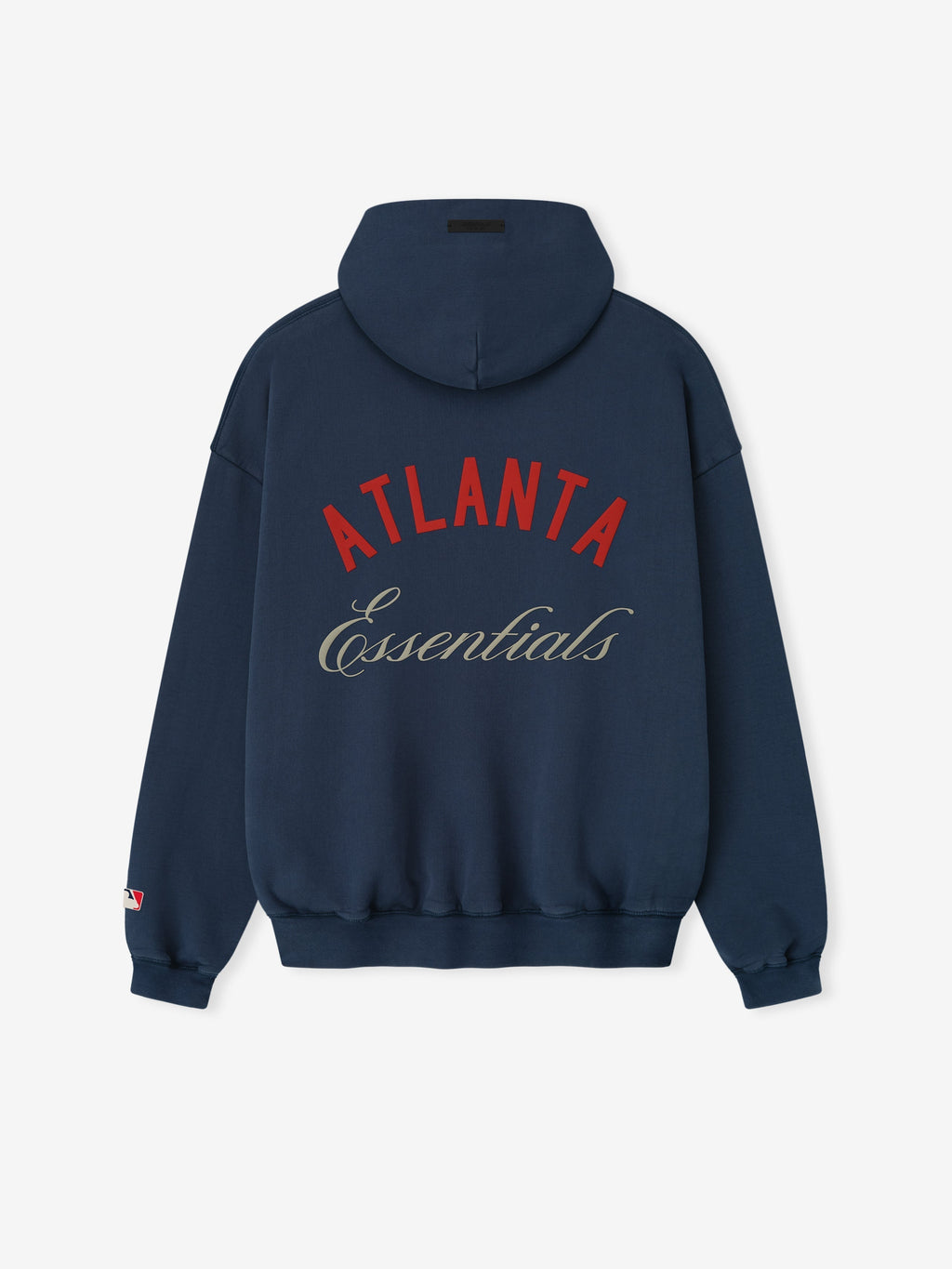 Fear of God Essentials Braves Sport Hoodie Heavyweight 520gsm Navy Blue