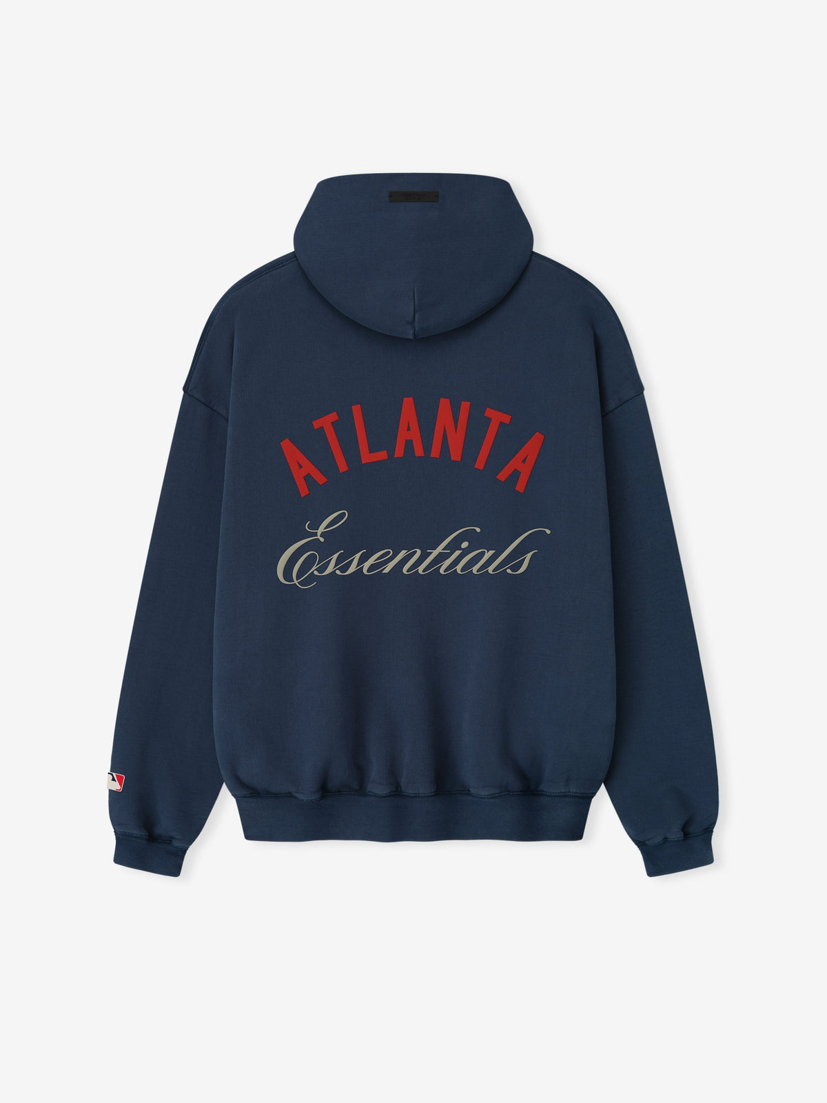 Fear of God Essentials Braves Sport Hoodie Heavyweight 520gsm Navy Blue