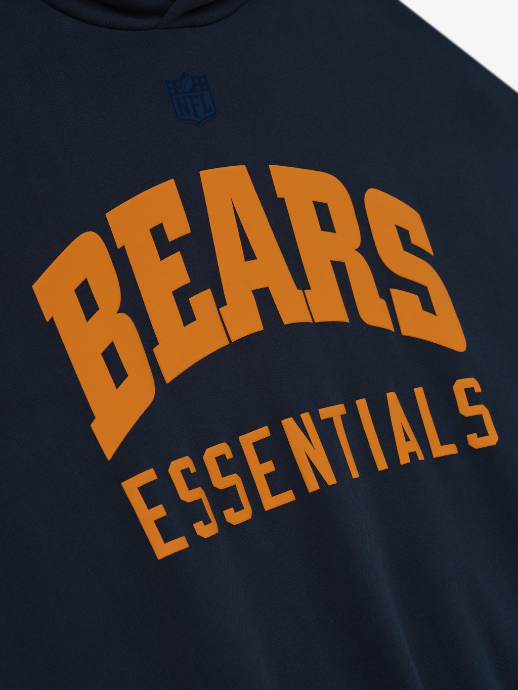 Fear of God Essentials x Chicago Bears Sport Hoodie Navy Blue Beige