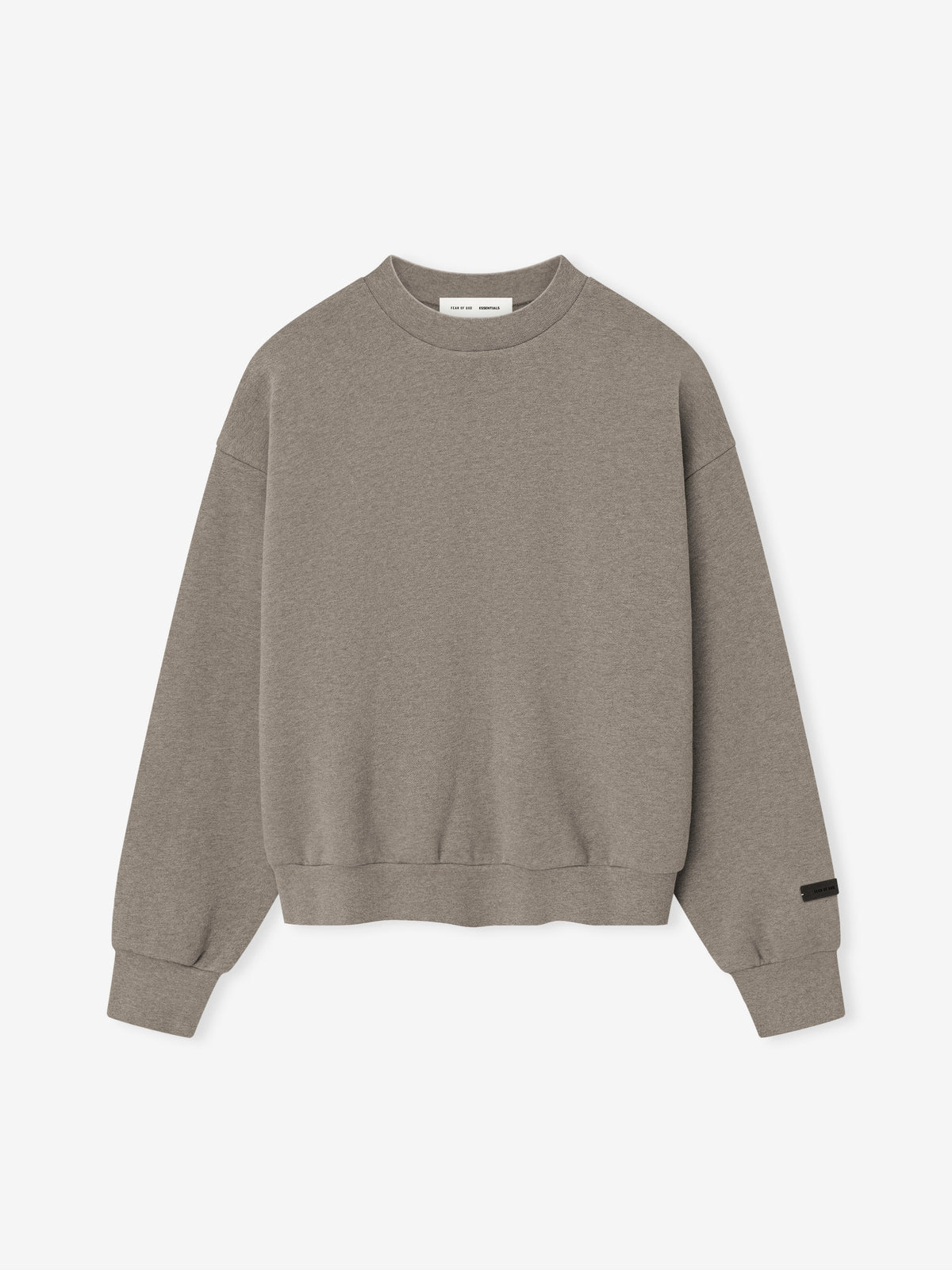 Fear of God Essentials Classic Fleece Crewneck Sweatshirt Soft Taupe