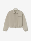 Fear of God Essentials Bonded Canvas Zip-Up Jacket Light Beige