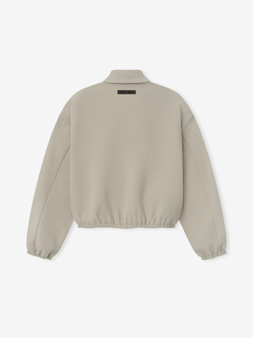 Fear of God Essentials Bonded Canvas Zip-Up Jacket Light Beige