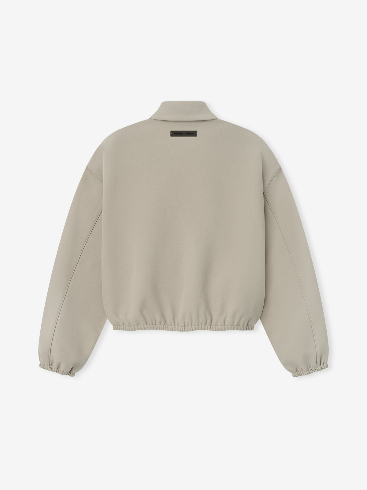Fear of God Essentials Bonded Canvas Zip-Up Jacket Light Beige