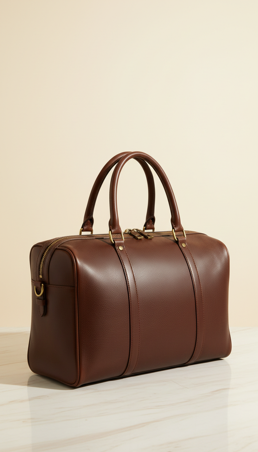 Espresso Italian Leather Weekender