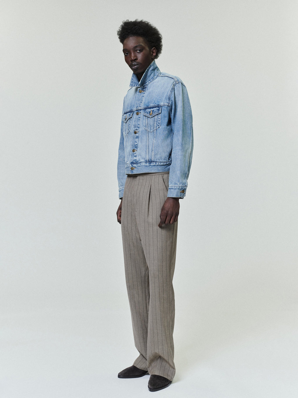Fear of God Essentials Denim Trucker Jacket Light Indigo