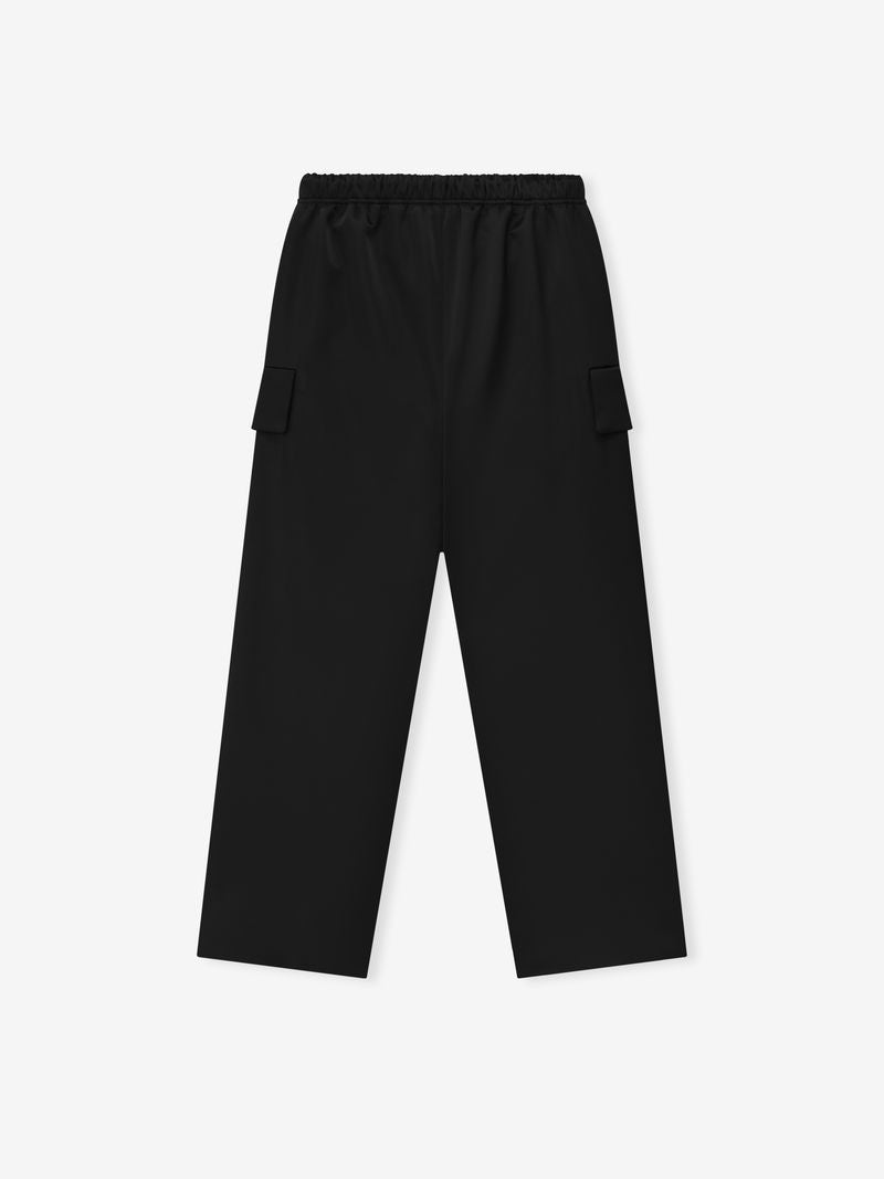 Fear of God Essentials Bonded Satin Wide Leg Field Pant Olive Green