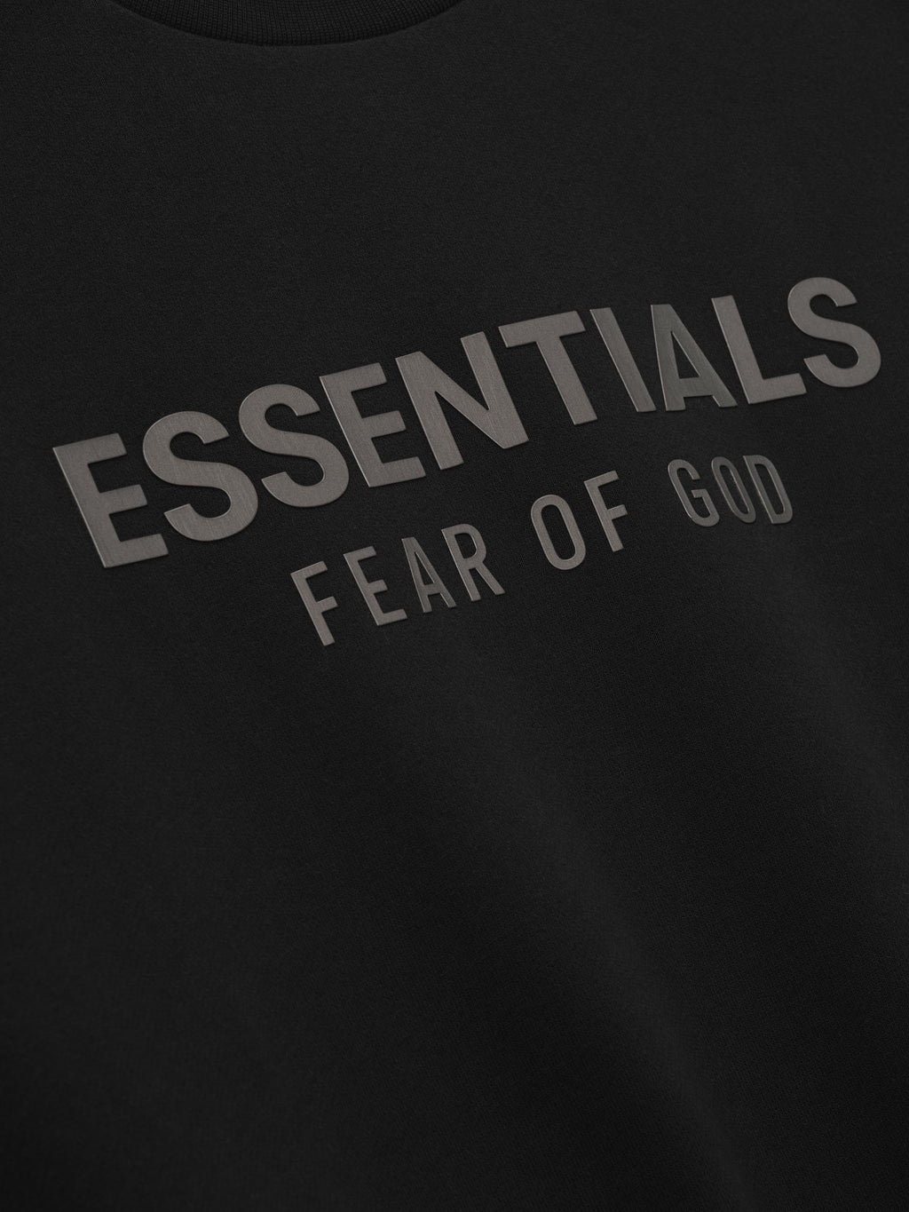 Fear of God Essentials Classic Fleece Crewneck Sweatshirt Black