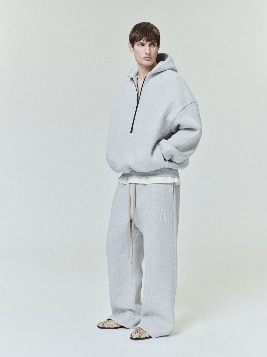 Fear of God, Athletics, Half Zip Hoodie, Fleece Hoodie, Men's Hoodies, Streetwear, Casual Wear, Cotton Hoodie