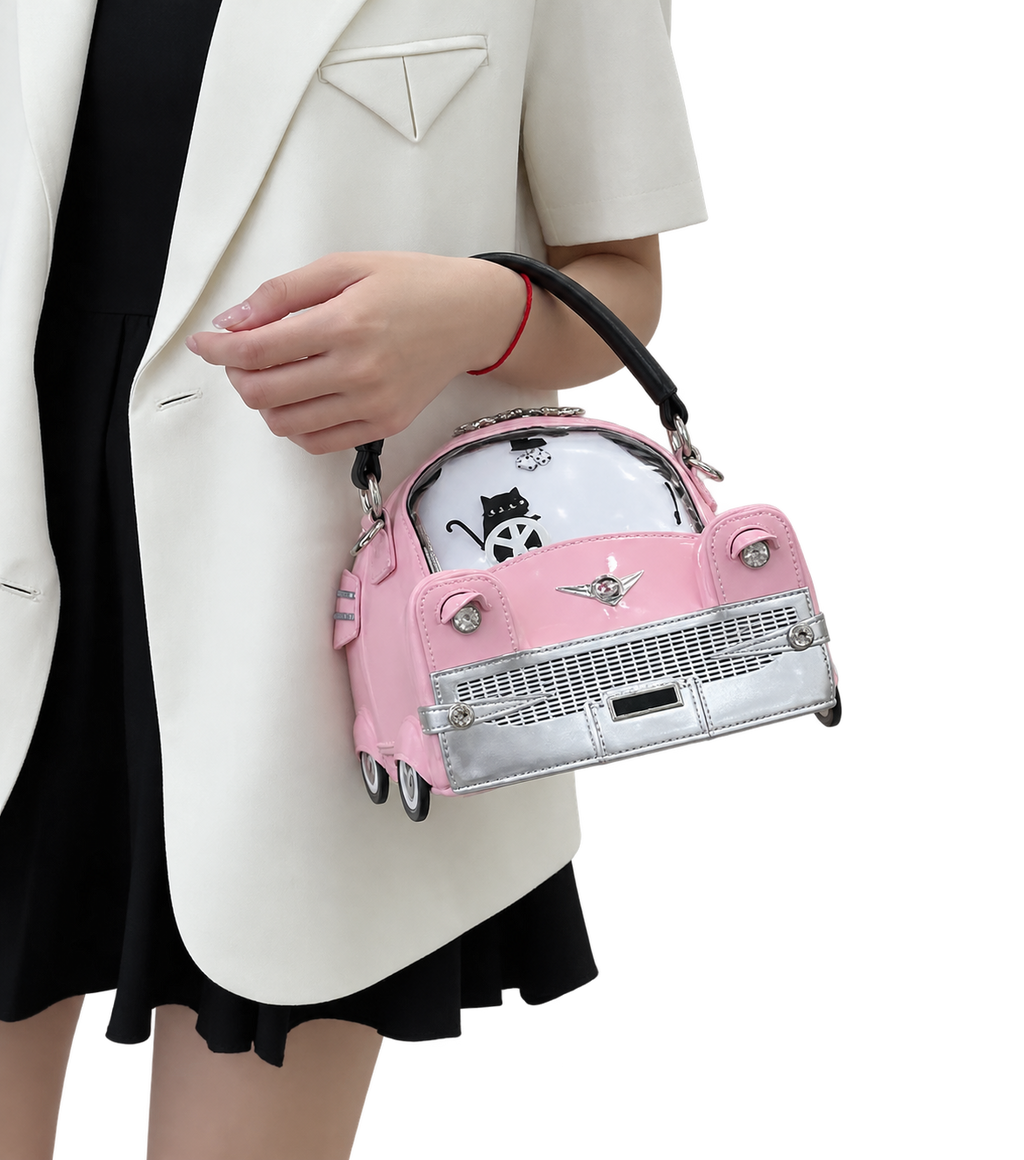 Bag Ag Woman Novelty Car Shaped Crossbody Handbag