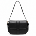 Bag Ag Woman Solid Vegan Leather Vintage Saddle Bag