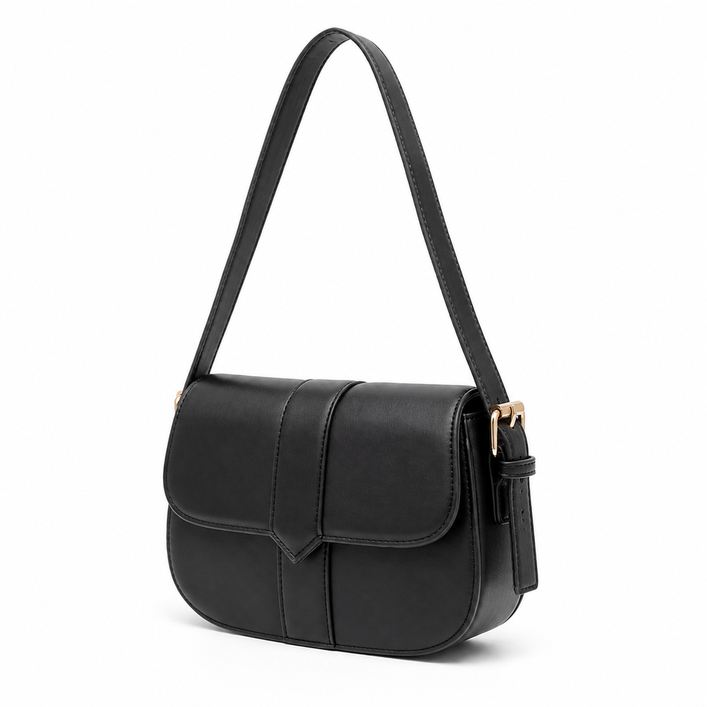 Bag Ag Woman Solid Vegan Leather Vintage Saddle Bag