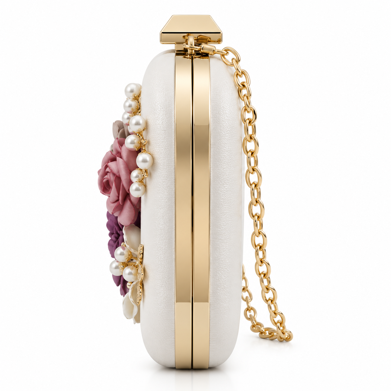 Bag Ag Woman Pearl Floral Envelope Evening Clutch Bag