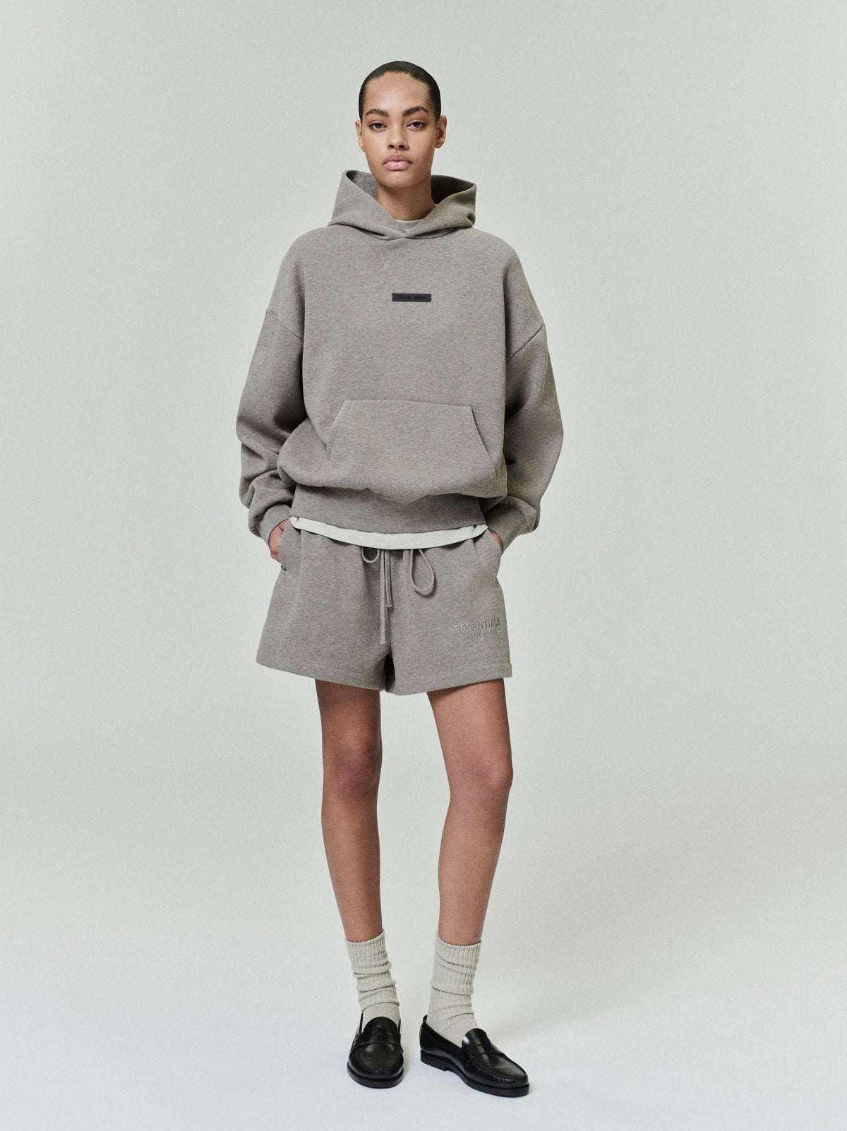 Fear of God Essentials Classic Fleece Hoodie Soft Taupe