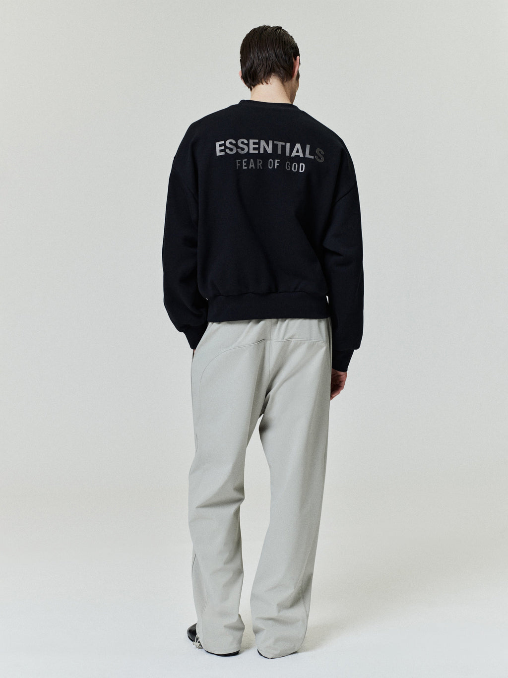 Fear of God Essentials Classic Fleece Crewneck Sweatshirt Black