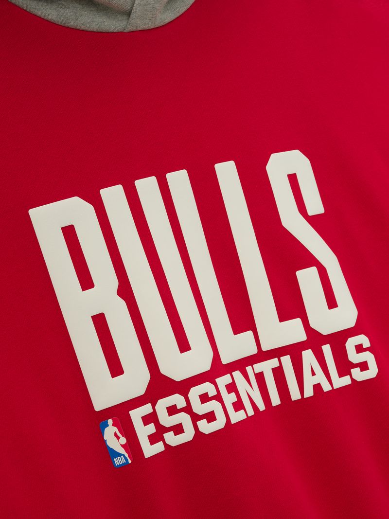 Fear of God Essentials Bulls Sport Hoodie Red Grey