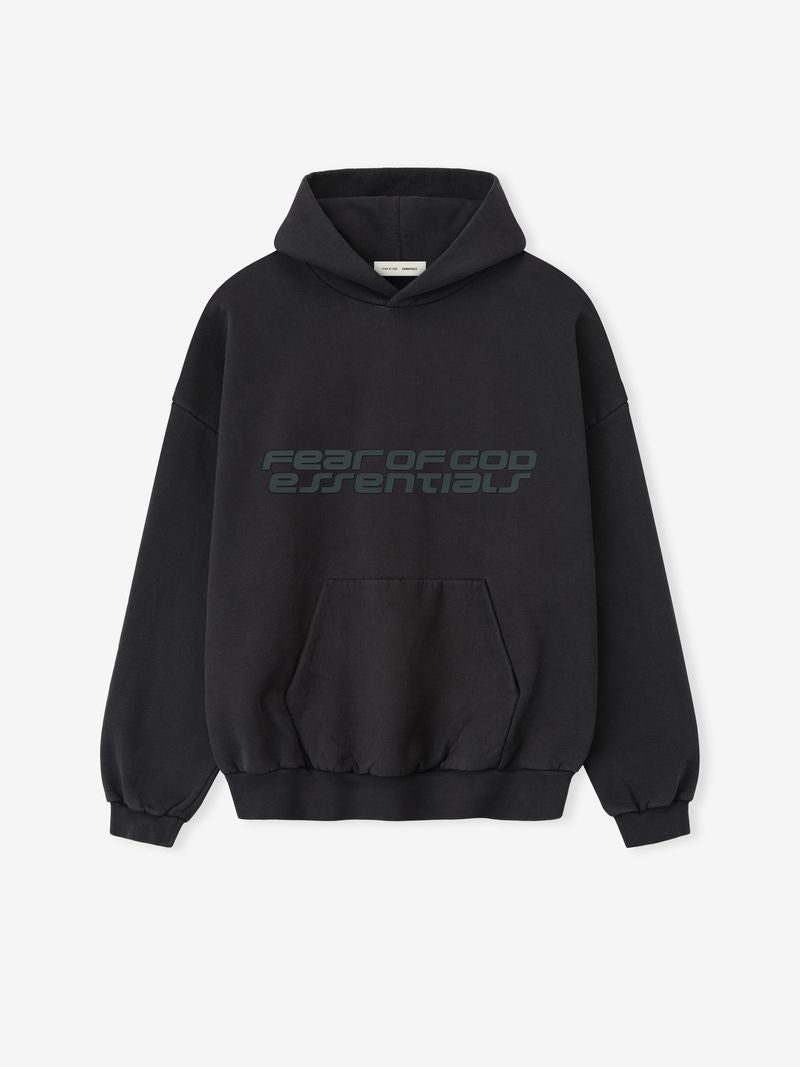Fear of God Essentials Heavy Fleece 90s Hoodie Black