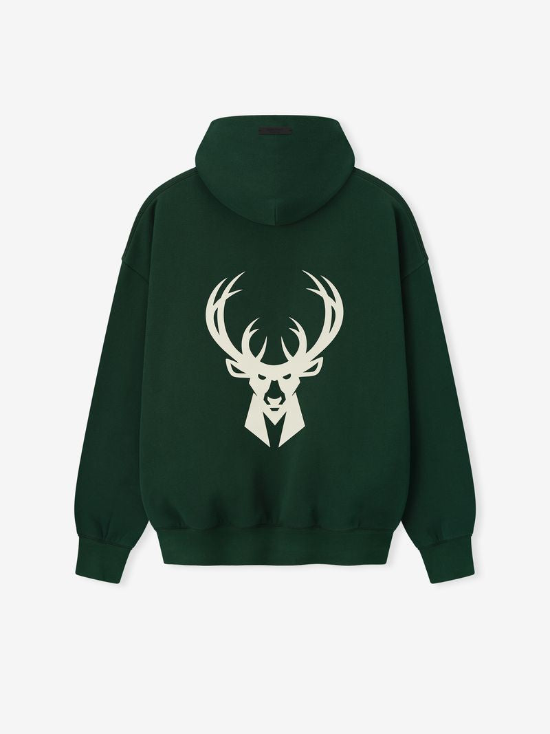 Fear of God Essentials Bucks Sport Hoodie NBA Dark Green
