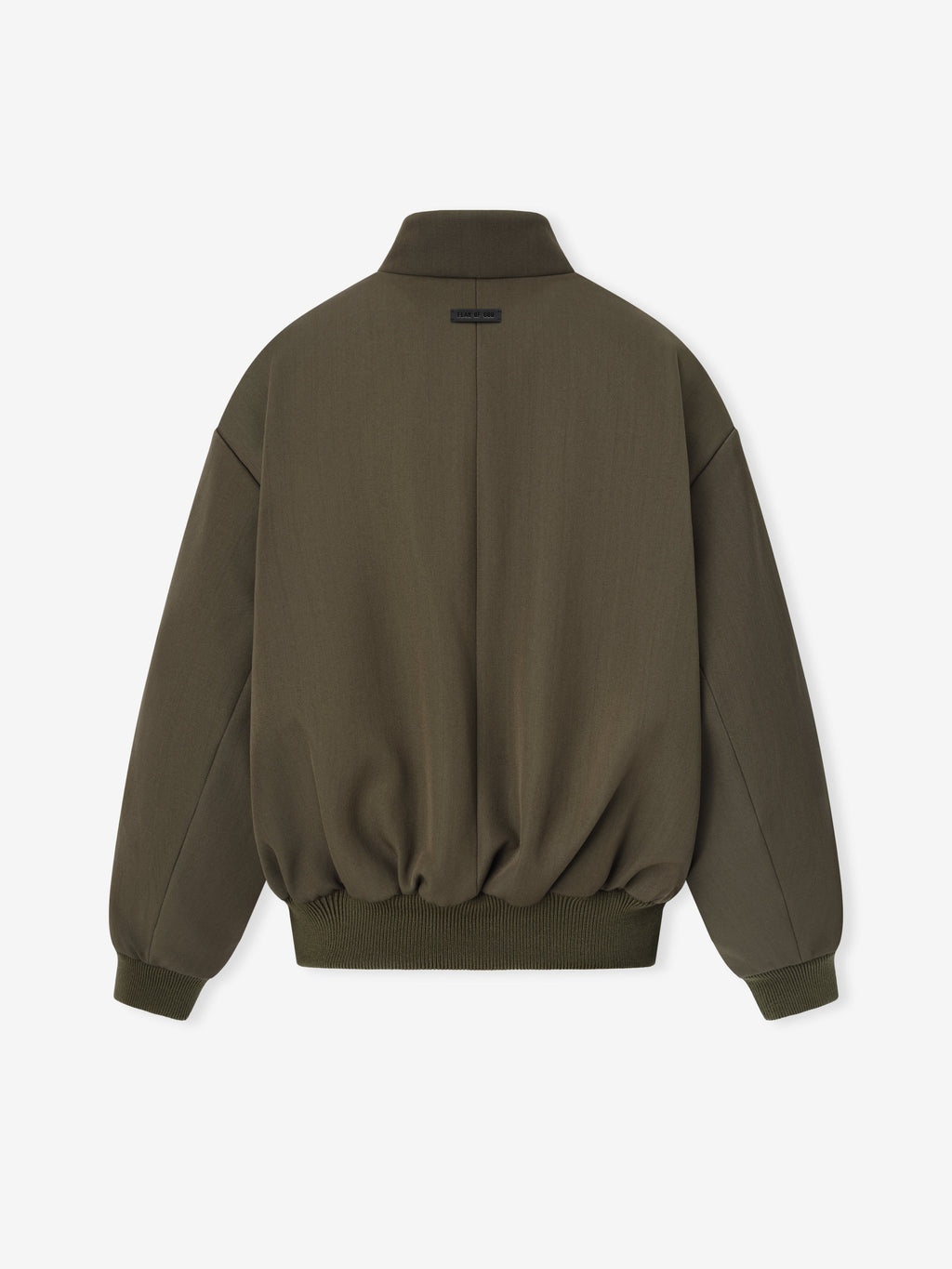 Fear of God Wool-Cotton Twill Heavyweight Bomber Jacket Olive Green
