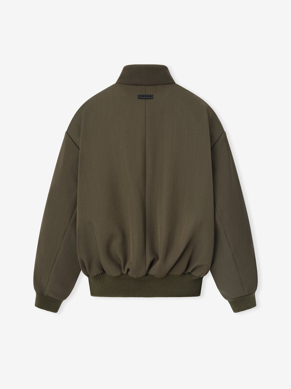 Fear of God Wool-Cotton Twill Heavyweight Bomber Jacket Olive Green