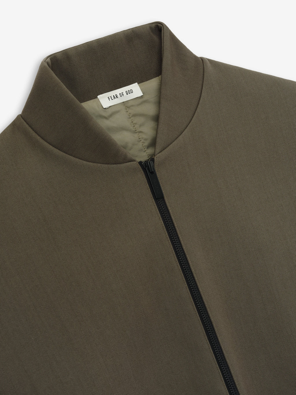 Fear of God Wool-Cotton Twill Heavyweight Bomber Jacket Olive Green