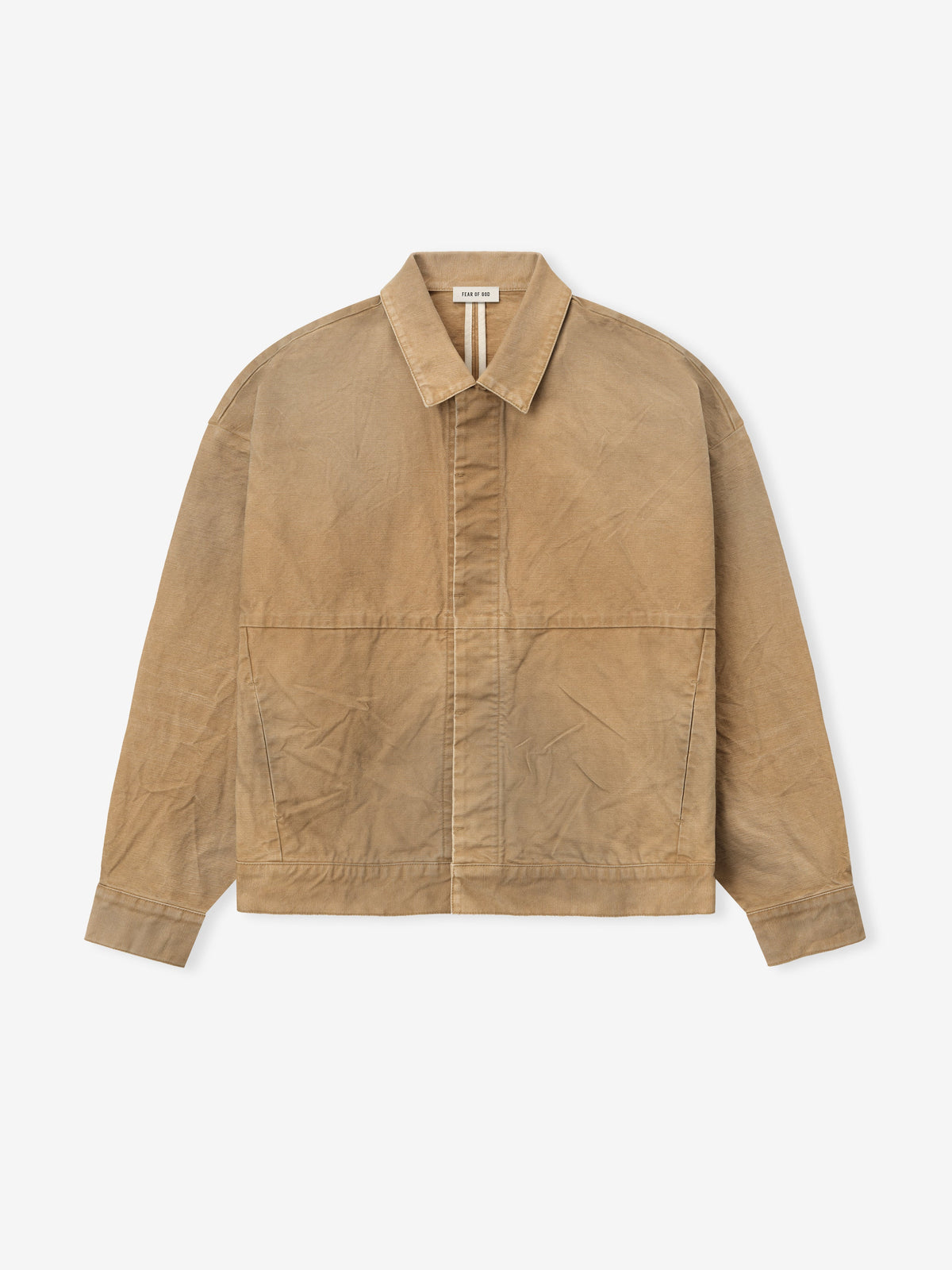 Fear of God Japanese 100% Cotton Canvas Utility Jacket Sun-Faded Tan