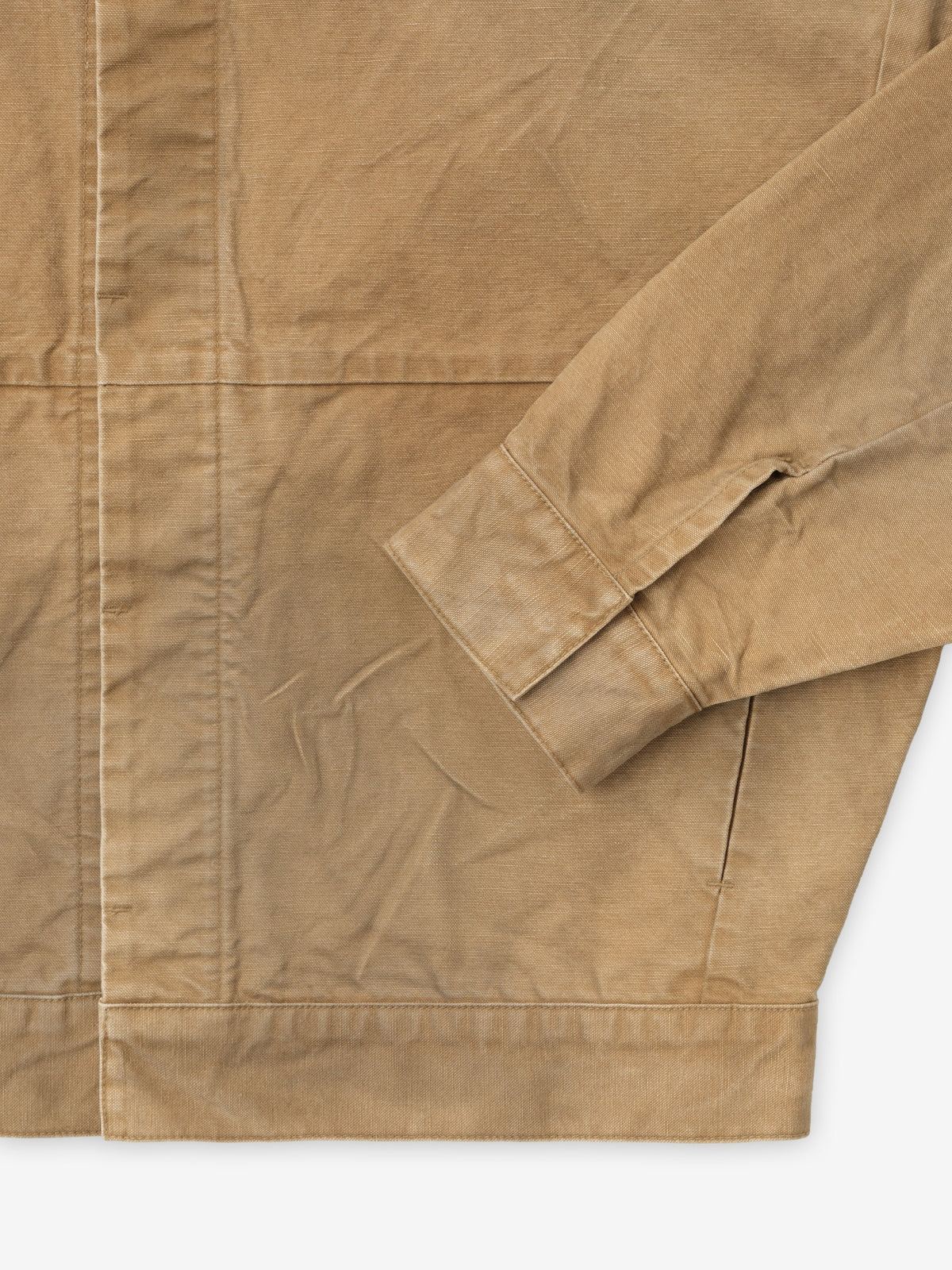 Fear of God Japanese 100% Cotton Canvas Utility Jacket Sun-Faded Tan