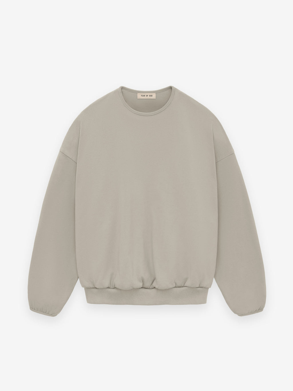 Fear of God 100% Cotton Vintage Wash Bound Crewneck Sweatshirt Light Beige