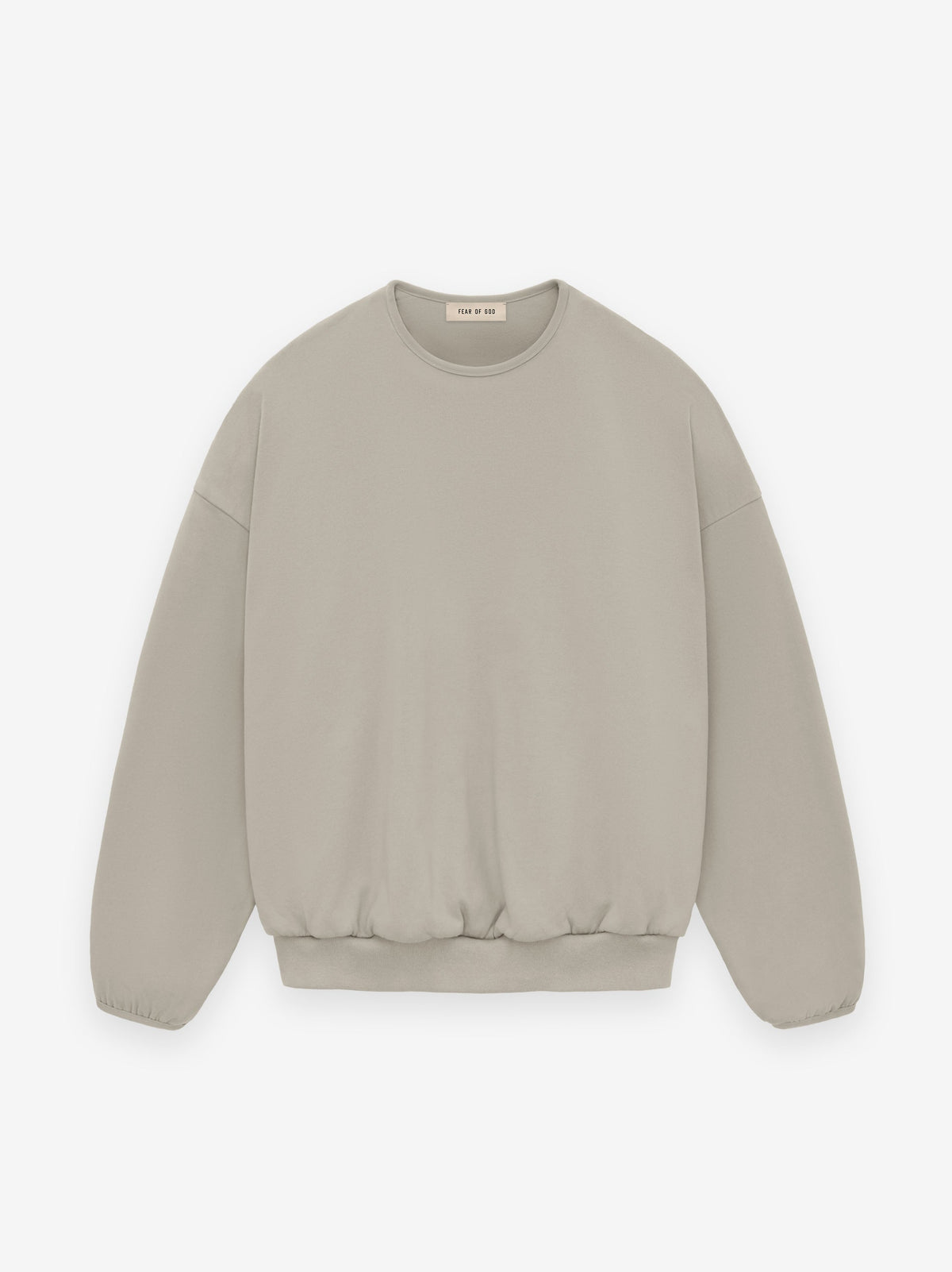 Fear of God 100% Cotton Vintage Wash Bound Crewneck Sweatshirt Light Beige
