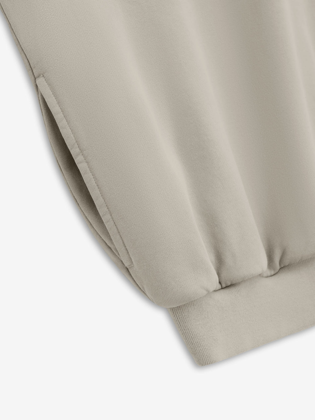 Fear of God 100% Cotton Vintage Wash Bound Crewneck Sweatshirt Light Beige