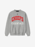Fear of God Essentials x Kansas City Chiefs Sport Crewneck Sweatshirt Heather Grey Red
