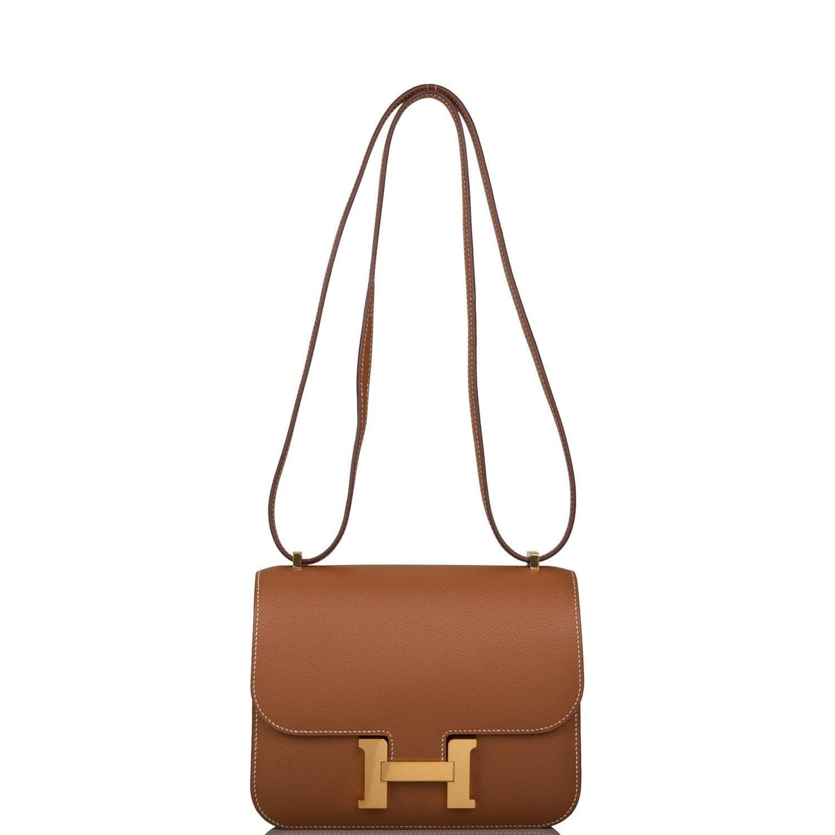 Hermes Gold Evercolor Mini Constance 18cm Gold Hardware