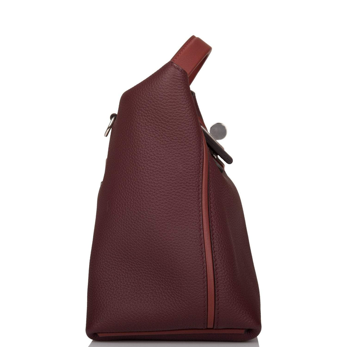 Hermes Bordeaux and Rouge H 24/24 Bag 29cm Palladium Hardware